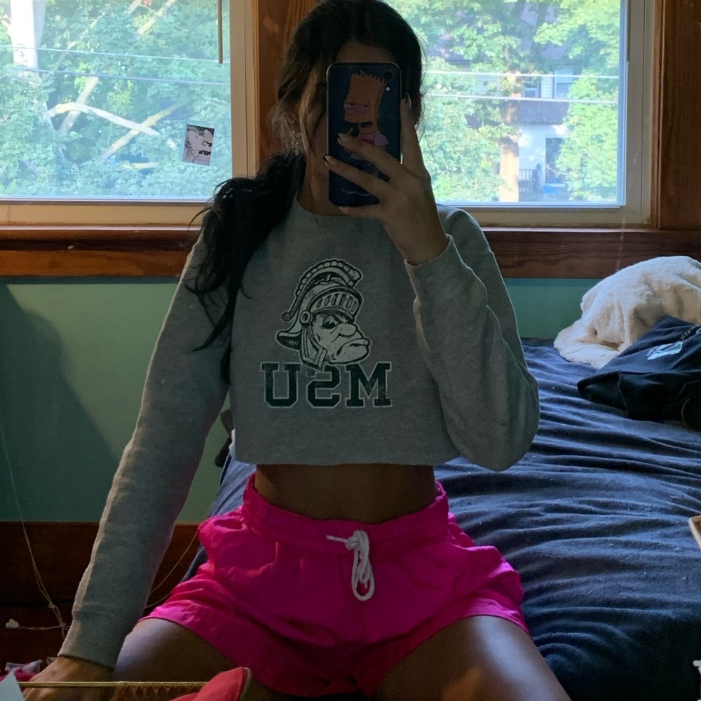COPY - MSU michigan state crop sweatshirt